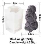Molde Silicona Velas Y Jabón Puercoespín - Imagen 2