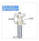 Fresa Madera Moldura Marcos 1/2*r9.5 Toma 1/2 Carburo Tungte - Imagen 3