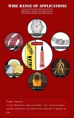 Pasta Pulido Joyas Cromo Plata Aluminio Acero Inox Oro Etc. - Imagen 4