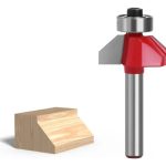 Fresa Madera Copiadora Angulo 45° Toma 1/4x5/16 Con Chaflán
