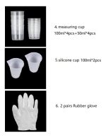 Resina Epóxica Cristal Kit Iniciación Mica 55pcs 1.1 408ml - Imagen 6