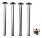 Patas Mueble Mesa Escritorio 4un 72cm Cromadas