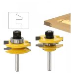 Fresa Madera Ventana Vástago De 1/4 Tupi 2pcs Puerta