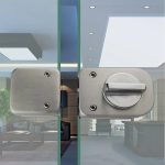 Cerradura Puerta Vidrio De 8 A 12mm Pestillo Vidrio A Vidrio - Imagen 2