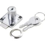 Cerradura Mueble Cajón Chapa Cuadrada Cilindro 16mm 1un