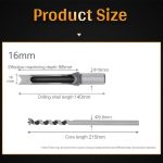 Broca Para Agujeros Cuadrados 4pcs Hss 12.7, 14, 15 Y 16mm - Imagen 4