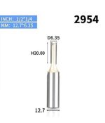 Fresa Madera Recta 1/2x1/4 Carburo De Tungsteno - Imagen 3