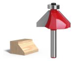 Fresa Madera Copiadora Angulo 45° Toma 1/4x5/8 Con Chaflán