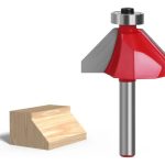 Fresa Madera Copiadora Angulo 45° Toma 1/4x5/8 Con Chaflán