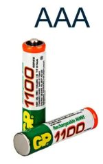 Gp Batteries Pilas Recargables Aaa Nimh 1100 Mah 2 Uds. - Imagen 2