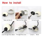 Pasacable Redondo Satín Escritorio Perforación De 60mm 10un - Imagen 4