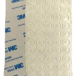 50 Tope Goma Autoadhesivo Silicona 10mmx3mm Puertas Mueble