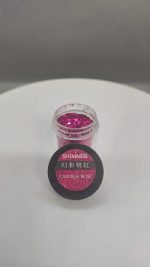 Glitter Rosa Carmín Para Resina Uñas Llaveros Aros Pigmento