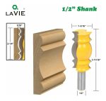 Fresa Madera Moldura Zócalo Marcos Vástago  1/2  X 60mm - Imagen 2