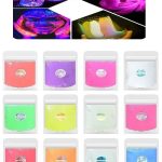 Pigmento Polvo Resina Uv 12 Colores Fluorescente 10g C/u