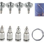 Kit Anclaje Soporte Letrero Colgador Repisa Gancho 9 Pc