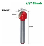 Fresa Madera Media Caña Vástago 1/4 X 1/2 1pcs - Imagen 2