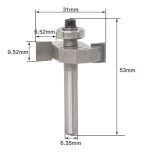 Fresa Madera T 1/4 X 3/8 - Imagen 2