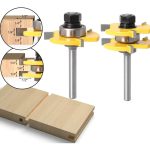 Fresa Madera Ensamble O Machimbra Do Bástago 1/4mm