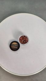 Glitter Café Para Resina Uñas Llaveros Aros Pigmento - Imagen 4