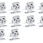 Cerradura Puerta Vidrio Mueble Simple De 3 A 8mm 10u