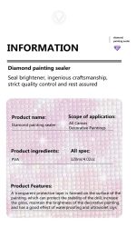 Pegamento Cuadros Dimantes Puzzles Coservador Uv 120ml - Imagen 4