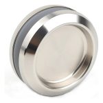 Manilla Tirador Redonda Cromada Brillante Para Puerta Vidrio - Imagen 3