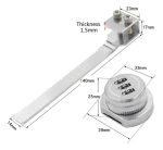 Cerradura Para Puerta Vidrio Corredera Con Clave 4 A 8mm 1un - Imagen 2