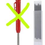 Lápiz Carpintero Profecional Mecánico Repuesto 1 Paquete 6un