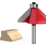 Fresa Madera Copiadora Angulo 45° Toma 1/4x1° Con Chaflán
