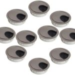 Pasacable Redondo Satín Escritorio Perforación De 60mm 10un