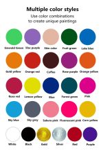 Set 25 Pinturas Acrilicas 60ml Pastel Decoración Cuadros - Imagen 2