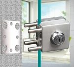 Cerradura Puerta Vidrio De 8 A 12mm Llave Pestillo Muro Cdo - Imagen 2