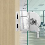 Cerradura Puerta Vidrio De 8 A 12mm De Vidrio A Muro O Piso - Imagen 2