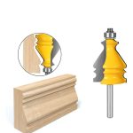 Fresa Madera Moldura Zócalo Marcos Vástago 1/4 X 45.mm