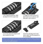 Pestillo Mueble Picaporte Lockers Casilleros Con Clave. - Imagen 2