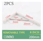 Soporte Escuadra Repisa Colgador 20cm 1 Unidad Acero Inox - Imagen 2