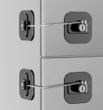 Cerradura Seguridad Para Bebés Autoadhesiva Con Llave Mueble - Imagen 2