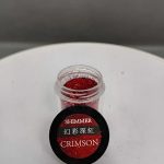 Glitter Carmesí Para Resina Uñas Llaveros Aros Pigmento