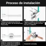Cerradura Para Puerta Vidrio Corredera Con Clave 4 A 8mm 1un - Imagen 5