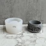 Molde Silicona Resina Uv Plato Vaso Maceta Modelo B - Imagen 2