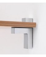 Soporte De Estante De Vidrio Pared 2un 64 Profu. Madera - Imagen 4