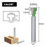 Fresa Tipo T Para Pernos Anclaje 1/4 X 9.52mm - Imagen 2