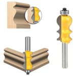 Fresa Madera Moldura Zócalo Marcos Vástago 1/4 X 33.5mm