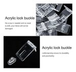 Aldaba Acrílico 5 Unidades De 40x25x3mm Porta Candado - Imagen 4