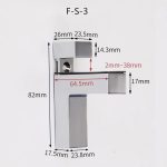 Soporte De Estante De Vidrio Pared 2un 64 Profu. Madera - Imagen 2