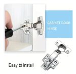 Bisagra Puerta Recta Cierre Suave Cazoleta 35mm Inox 5 Pares - Imagen 3