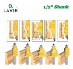 Fresa Madera Moldura Zócalo Marcos Vástago  1/2  Set 5 Pcs - Imagen 2