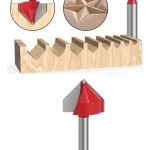 Fresa Ranura V Vástago 1/4 X 1 X 21mm 1un