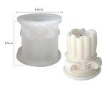 Molde Silicona Velas Y Jabón Columna Romana Modelo F - Imagen 2